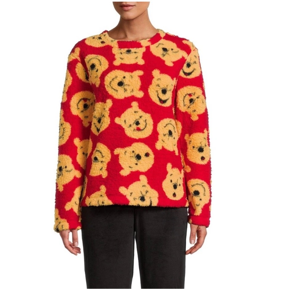 Disney - Winnie The Pooh Women's Sleepwear 2PC Plush Pajama Set - 2X (18W-2OW)
